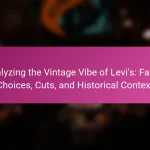 Analyzing the Vintage Vibe of Levi’s: Fabric Choices, Cuts, and Historical Context