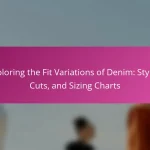 Exploring the Fit Variations of Denim: Styles, Cuts, and Sizing Charts