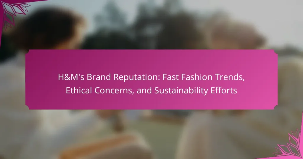 H&M’s Brand Reputation: Fast Fashion Trends, Ethical Concerns, and Sustainability Efforts