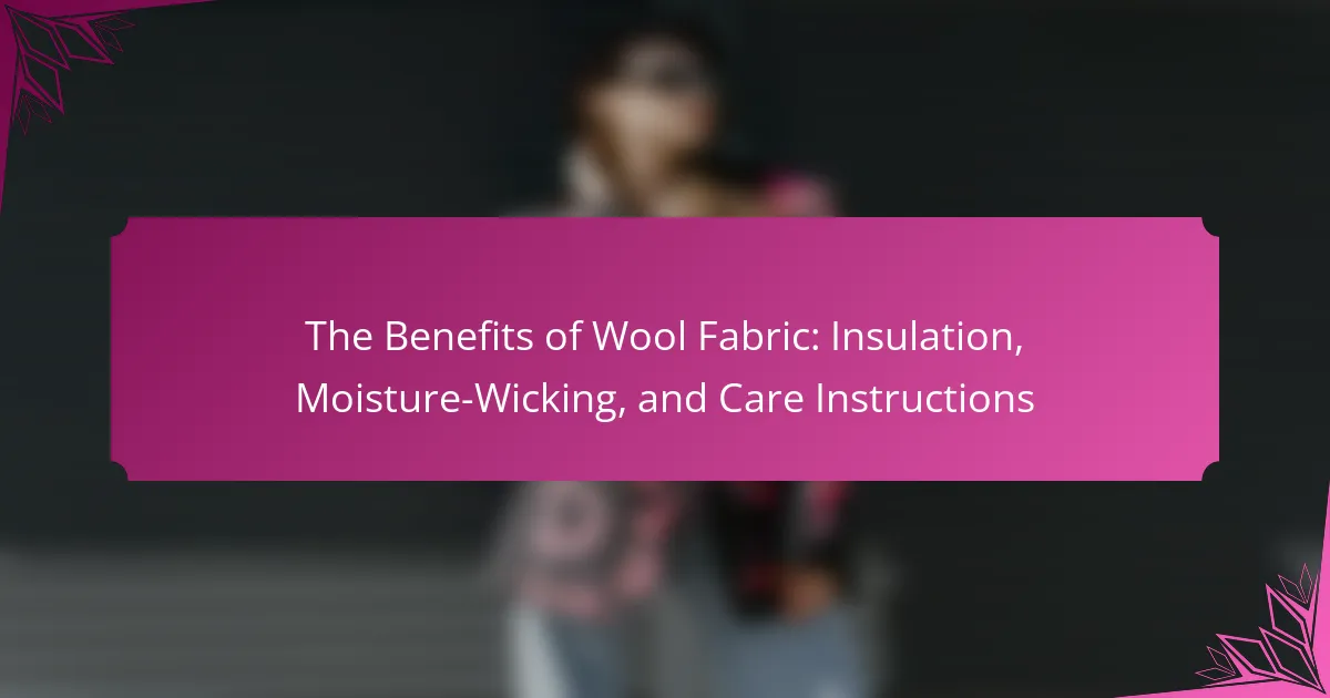 The Benefits of Wool Fabric: Insulation, Moisture-Wicking, and Care Instructions