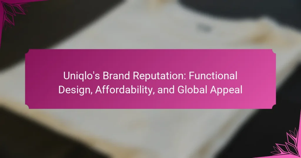 Uniqlo’s Brand Reputation: Functional Design, Affordability, and Global Appeal